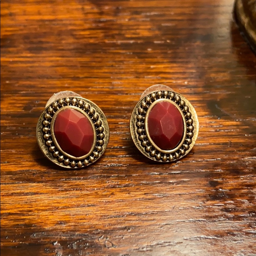 💎BURGUNDY EARRINGS💎